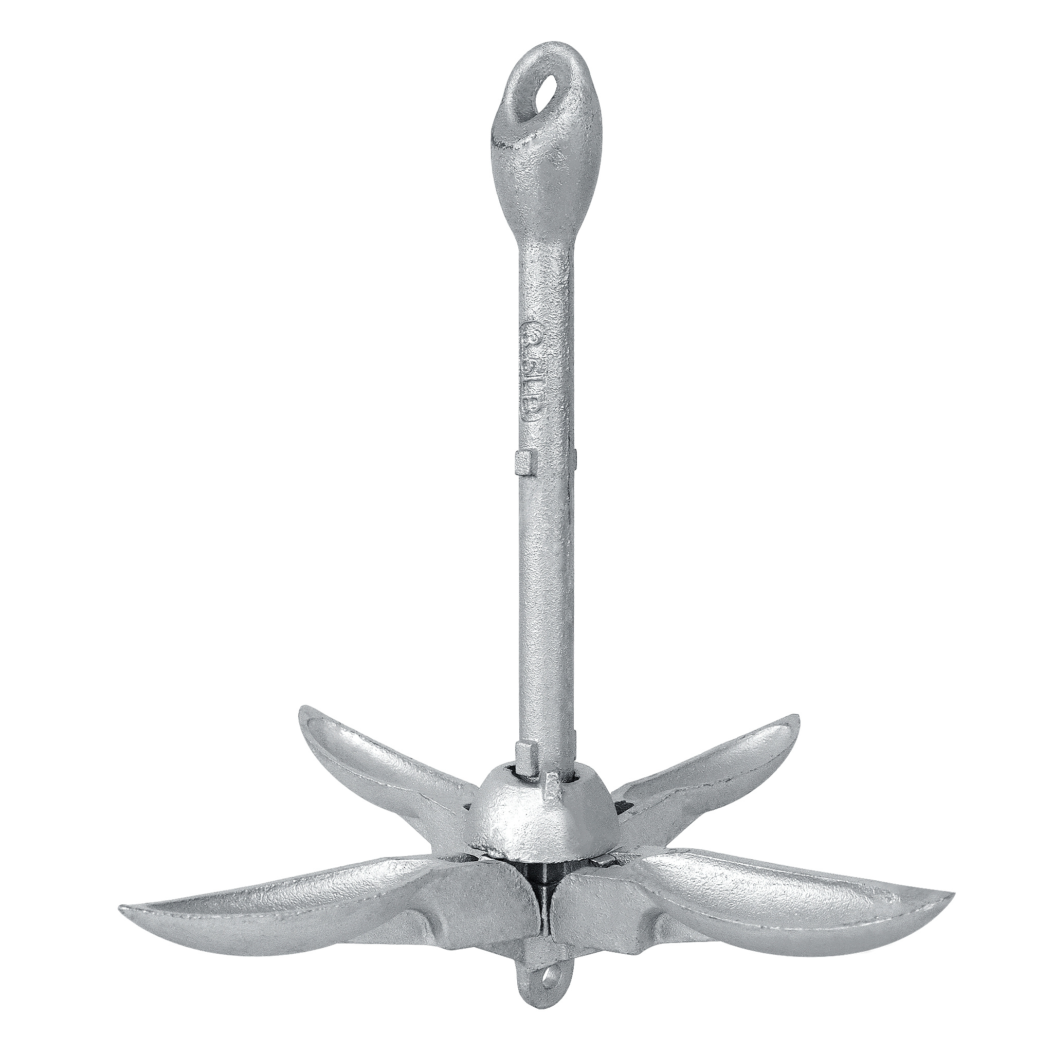 TEMU Boat Anchor Folding 0. 7kg 1. 5kg Anchor Boat Galvanised Steel Anchor Set With Anchor Lead Anchor Buoy Carabiner And Transport Bag For Boat