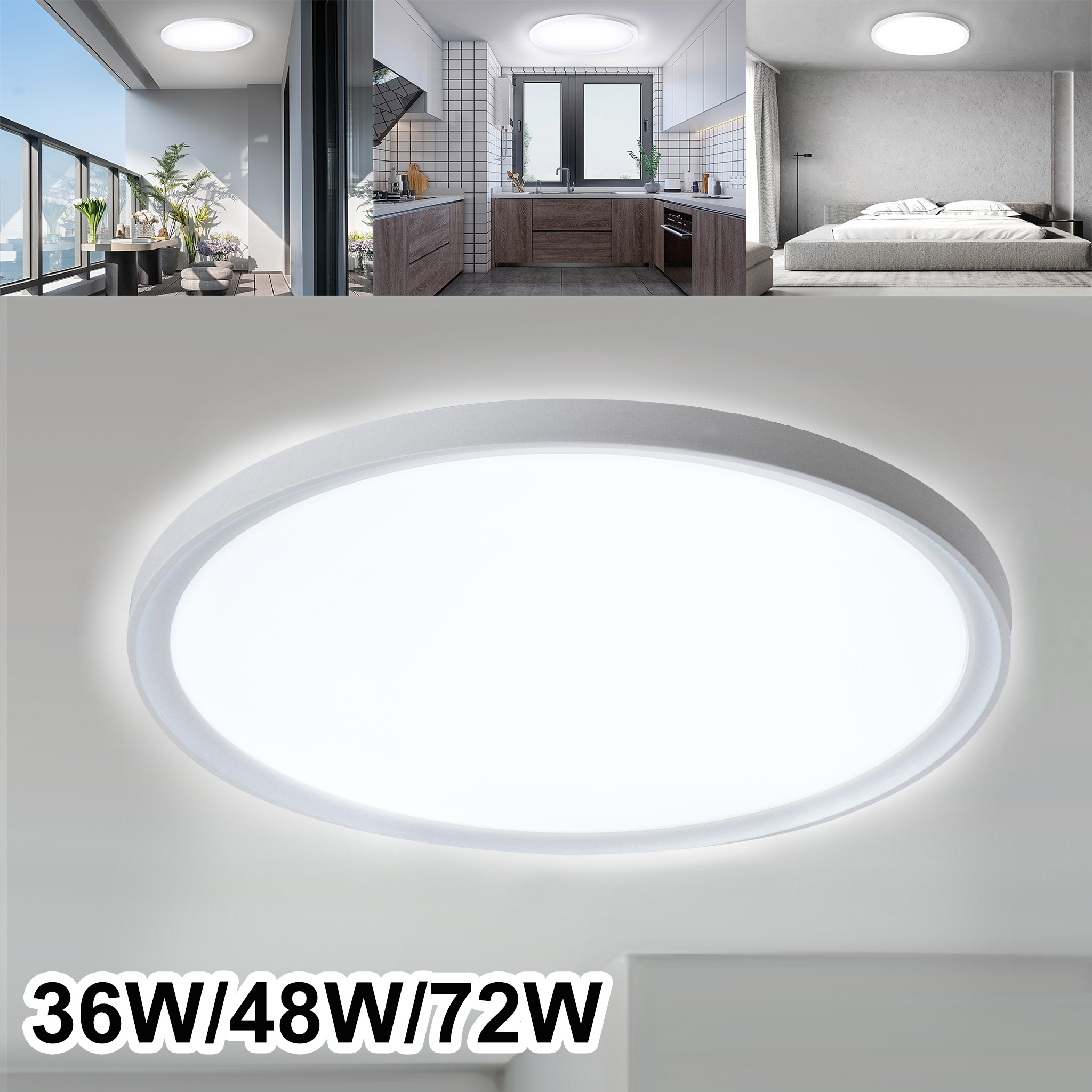 

36w/48w/72w Led Ceiling Diameter 365mm Ceiling Wet 3840lm For Bathroom Bedroom