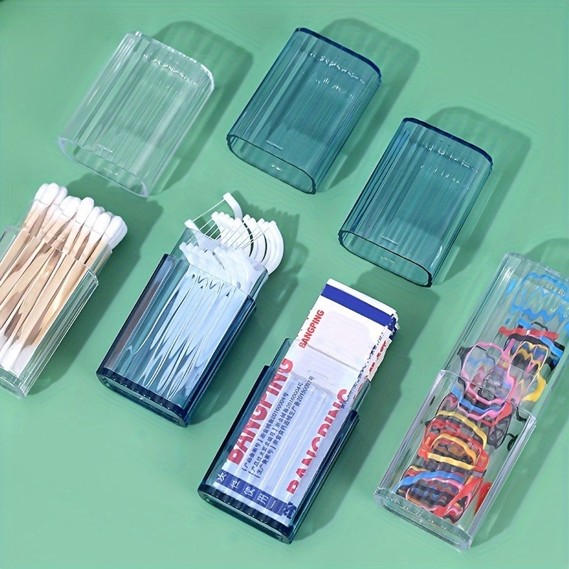 

: Compact Transparent Storage Box For Small Items, Bathroom Organization, Holder & Dust-proof Organizer