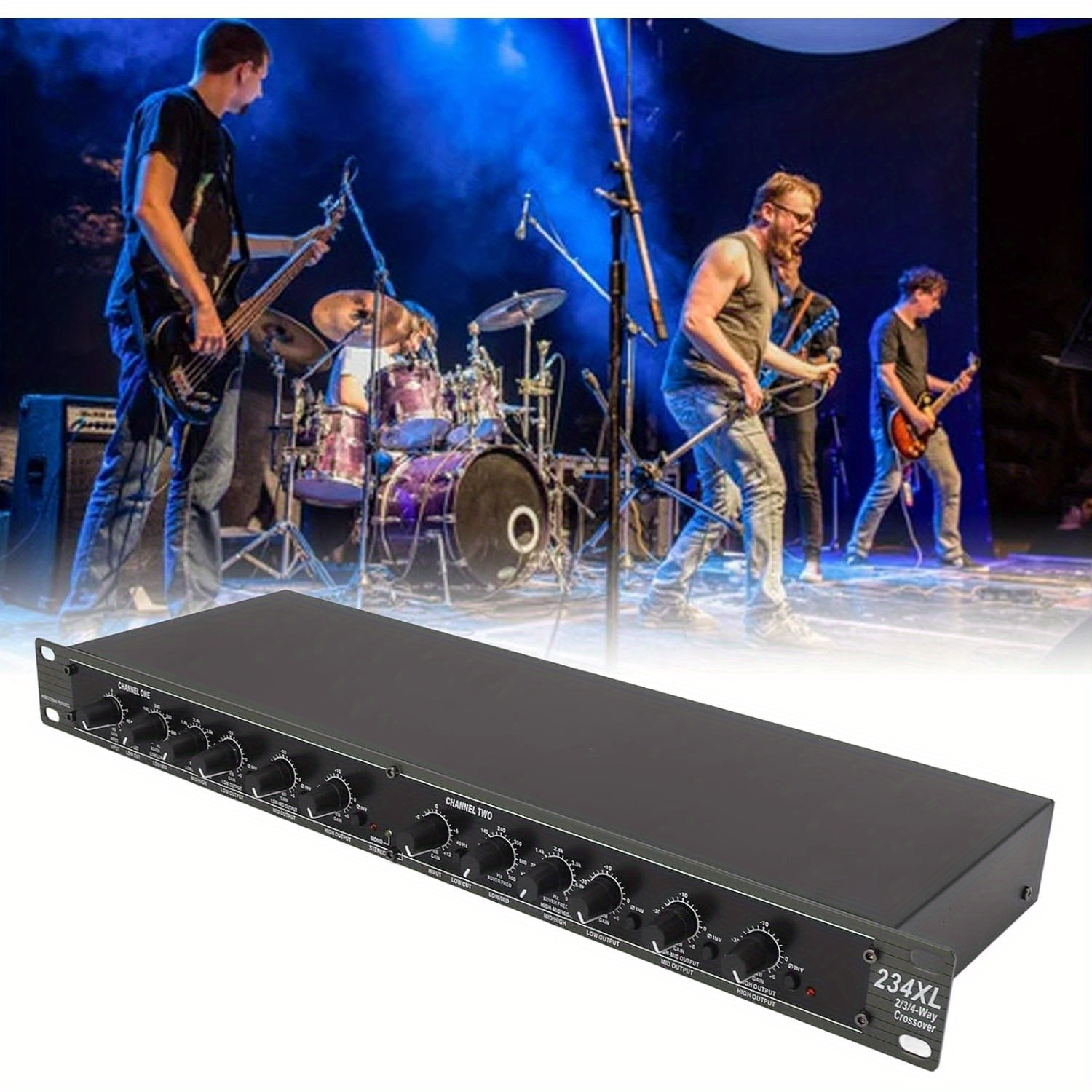 

234xl Crossover, Professional Mono 4 Way Crossover Us Plug 110v Stable Performance Lasting Fine Crafted For Performance