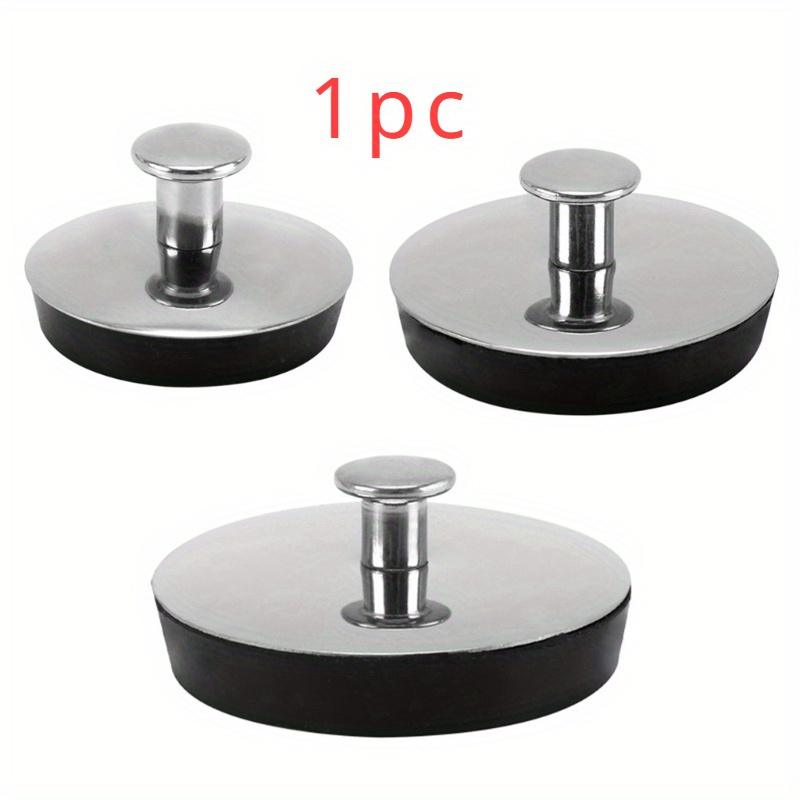 

1pc Bouchon de en inoxydable 304 poignée ergonomique, bouchon de vidange en caoutchouc et inoxydable baignoires, éviers de , étanche, lavabo et de salle de à