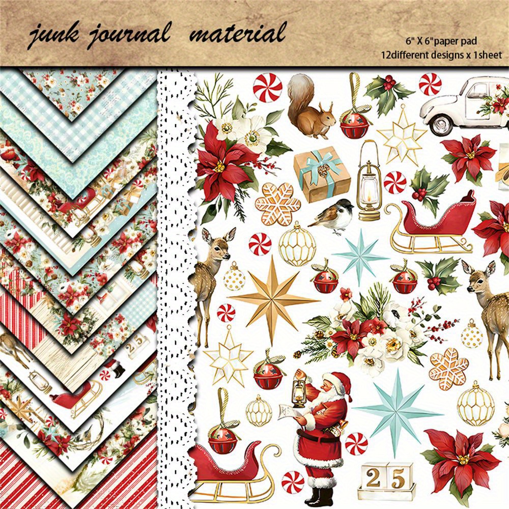 

[ ] Christmas & - , 12 - Size, Reusable, Irregular For Diy Projects, Journaling &
