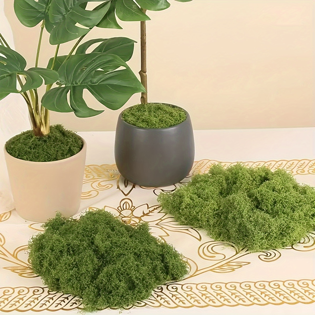 

Pp Material Artificial Moss Set - 30g/50g/100g Lifelike Synthetic Greenery For Aquariums, Miniature Landscapes & Home Decor Essentials