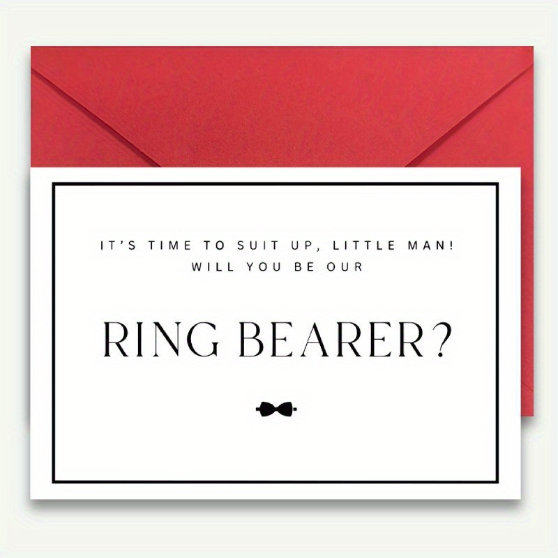 TEMU 1 Greeting Card + 1 Envelope, 1 Card, Are As The Best For Man, Ensuring The Safety Of The Rings, Best For Man Proposal Card, Request Card, And
