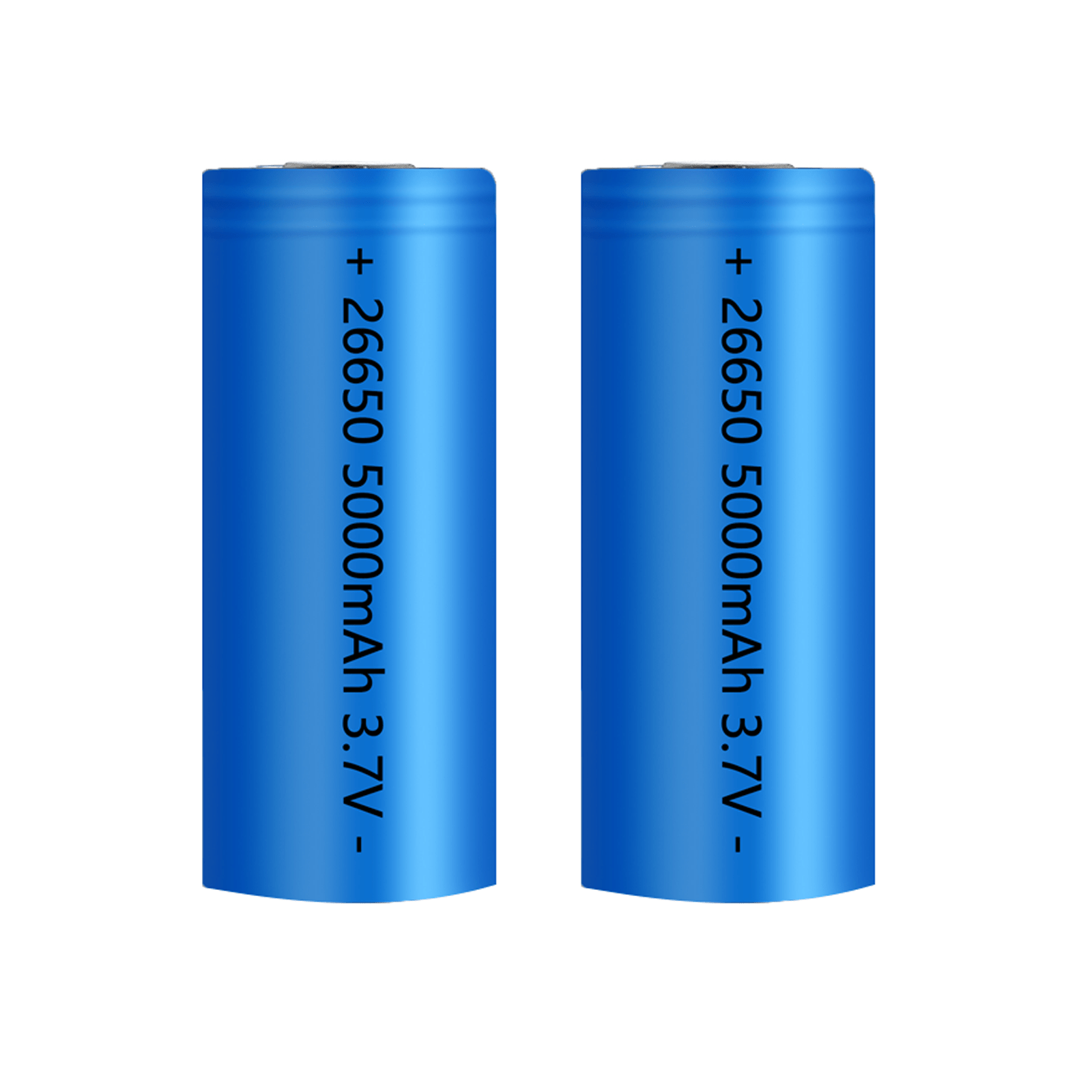 סוללת ליתיום נטענת 26650 3.7V 5000mAh לפנסים, פנסי ראש, תאורת שמש ואלקטרוניקה ניידת - נטענת באמצעות USB, עמידה בפני פיצוצים, בעלת קיבולת גבוהה, ללא פרטים 3