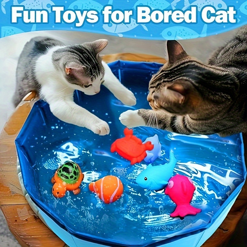 

6pcs -shaped Interactive Cat Toy Set - For , Portable, Battery-free, And