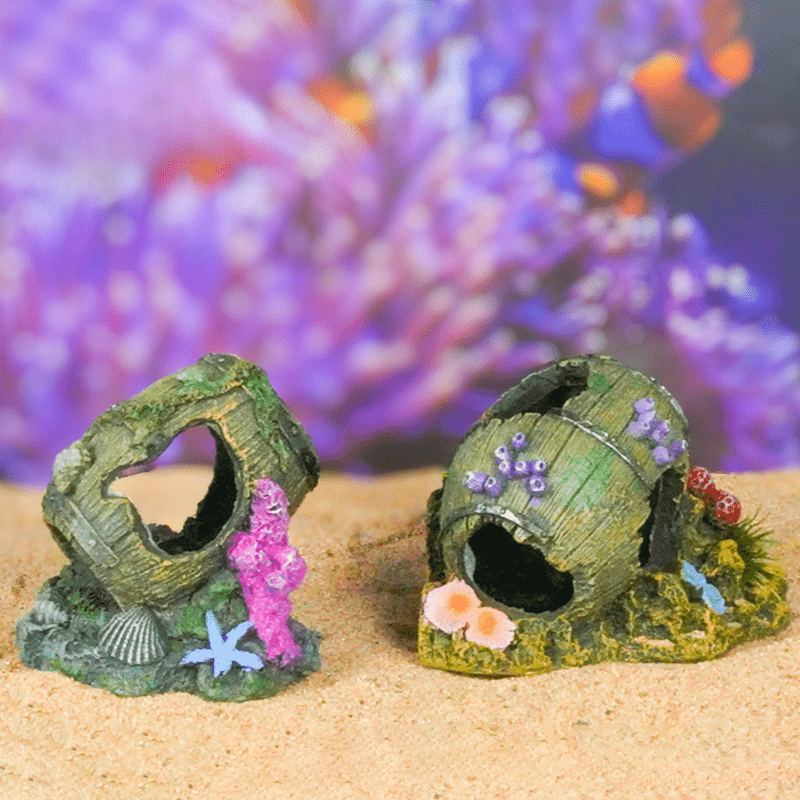 【♥︎】水族館の装飾品, 景観の装飾品 Amazon | HyzaPhix アクアリウム 水槽 オブジェ 2個セット