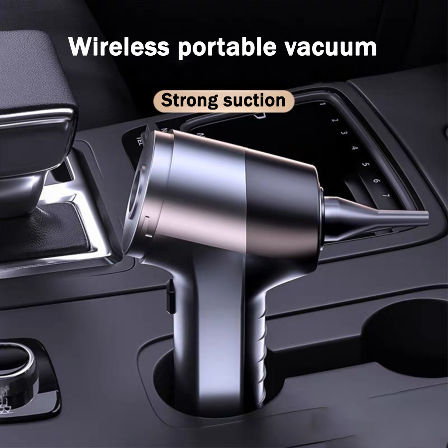 powerful 80w cordless vacuum cleaner dual use handheld vacuum cleaner for home and car dry and wet cleaning robot for cat and pet hair multifunctional portable mini handheld vacuum cleaner 80w 4000mah   details 4