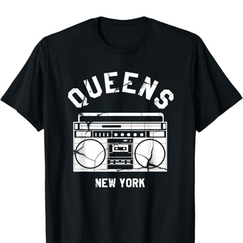 

New York Print, Men's Cotton T-shirt, Graphic Tee Men's Outdoor Clothes, Casual Short Sleeve Crew Neck T-shirt