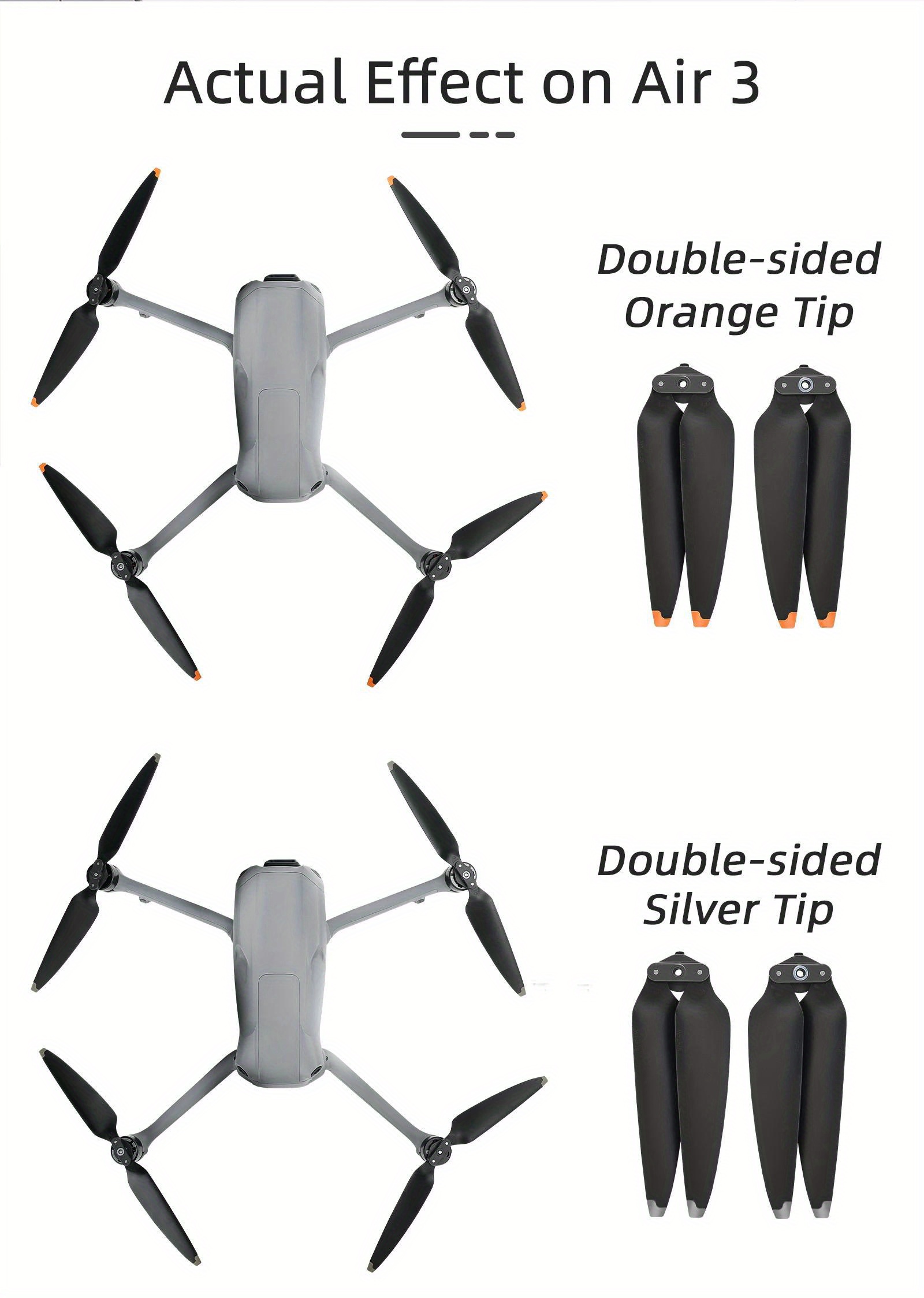 4pcs 8pcs dji air 3 3s replacement propellers 5747f   thermoplastic polyurethane blade quick release cw ccw   accessories details 0