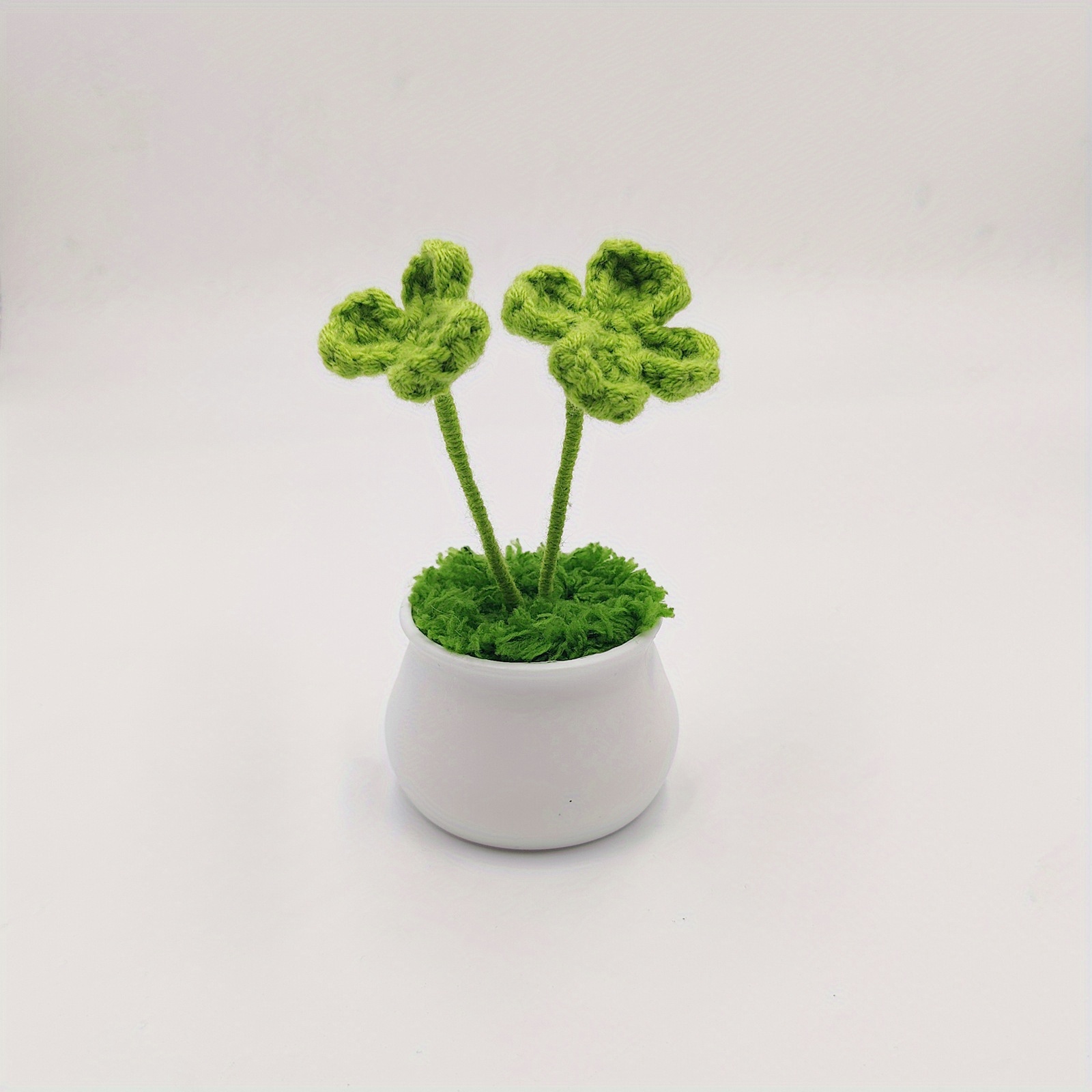 TEMU 1pcs Clover Clover Potted Plant, Artificial Plant Potted Plant, Home And Office Desktop Decoration, Ornaments Gifts