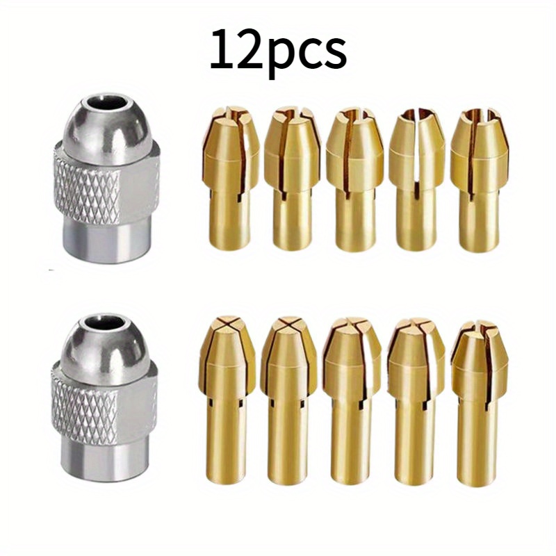 

12pcs Kit: Brass , Silvery Copper & 10 Cores - Tool Attachments