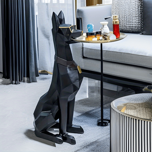 29 1 inch luxury resin german shepherd table suitable for living room decoration tv stand ornaments gifts
