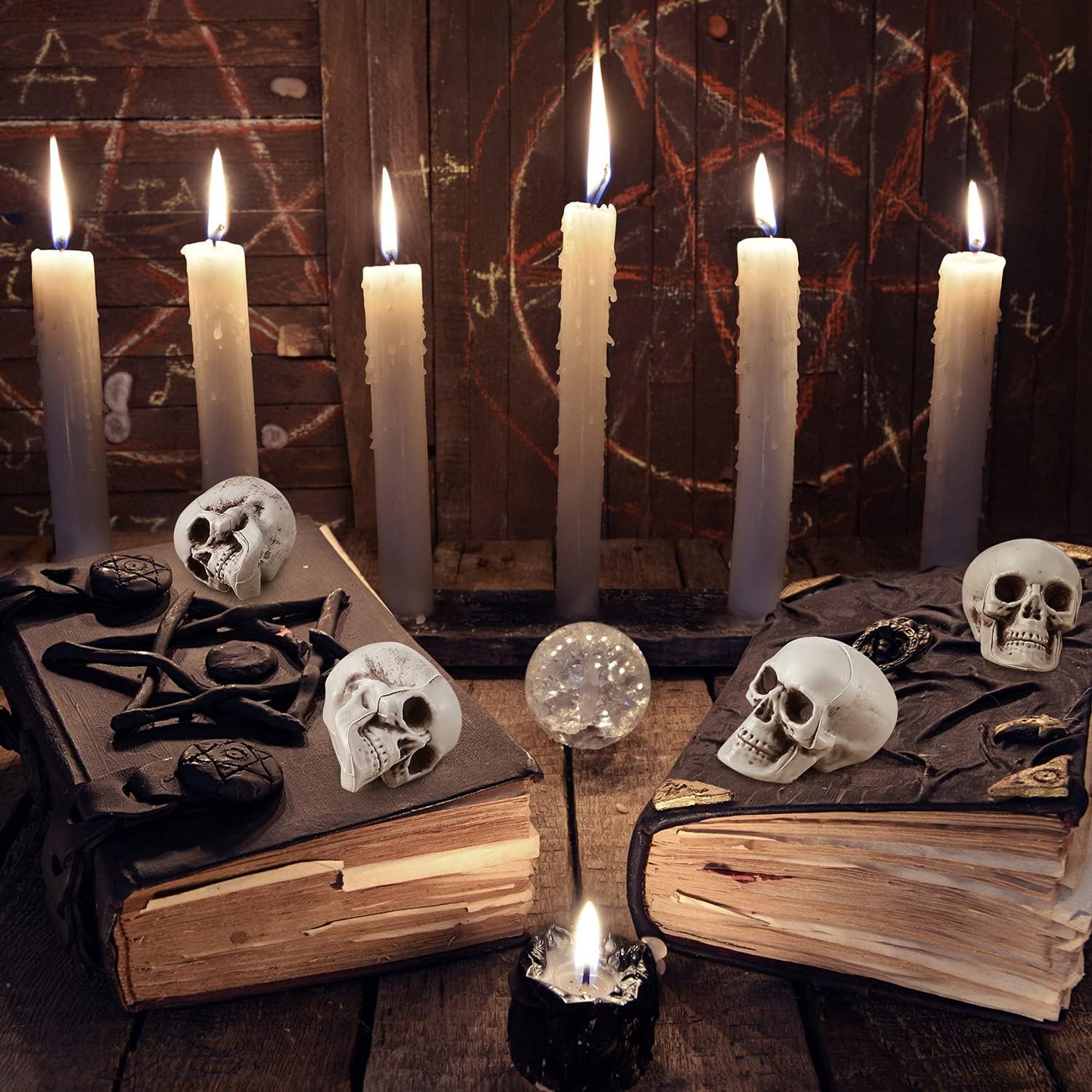 PRETYZOOM 4er Set Mini-Särge Mit Skeletten – Gruselige Halloween-Deko & Lustige Streichrequisiten