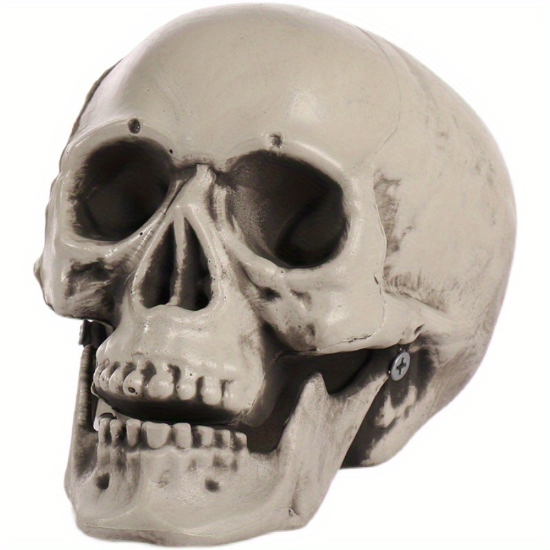 50 Stück Mini-Totenköpfe Aus Kunststoff – Realistische Halloween-Deko Für Partys & Basteln