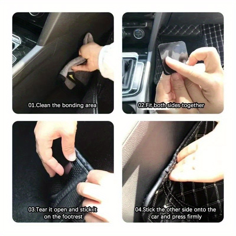 10pcs double sided   carpet grippers strong invisible traceless stickers for home floor mats and auto carpets details 0