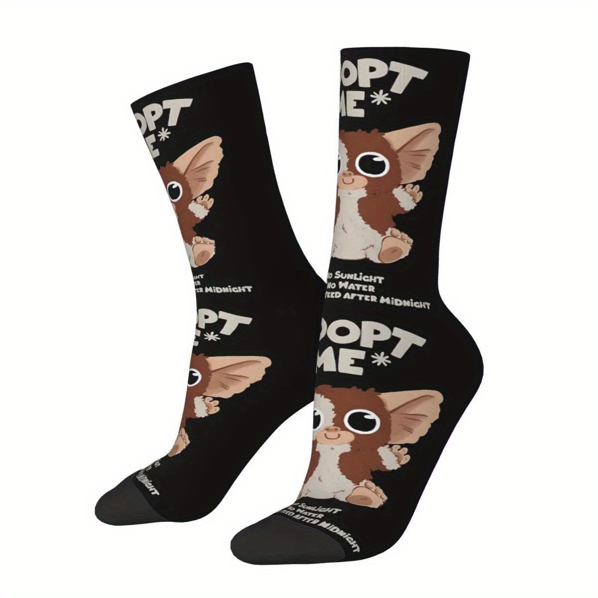 

Men's Novelty Cartoon Socks - Breathable, Comfortable Polyester For Hiking &