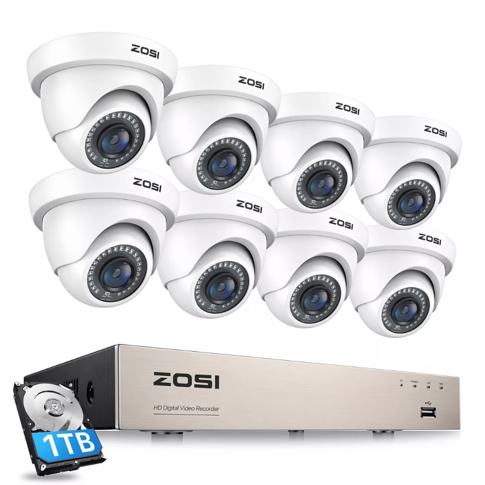 

Zosi Home Outdoor 8ch 5mp Lite Dvr 1080p 1tb Recording