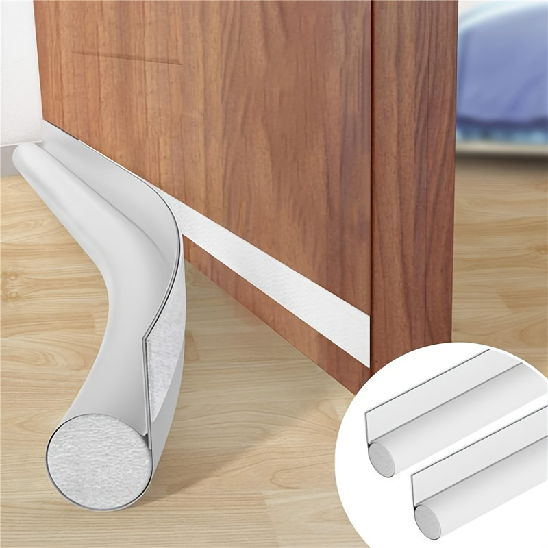 

1-pack Door Draft Stopper, Windproof Pvc Leather Exterior, Soundproofing Weather Stripping, Waterproof And Wear-resistant, Foam Insulation Door Seal, Easy To Clean And Install, For Bedroom Door Gaps