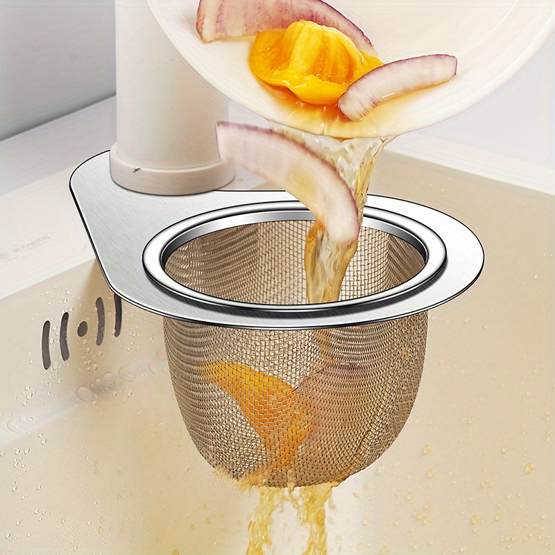 

Swan-shaped Stainless Steel Kitchen Sink Strainer - Easy Clean Residue Filter & Hanging Drain Rack, Essential Gadget For