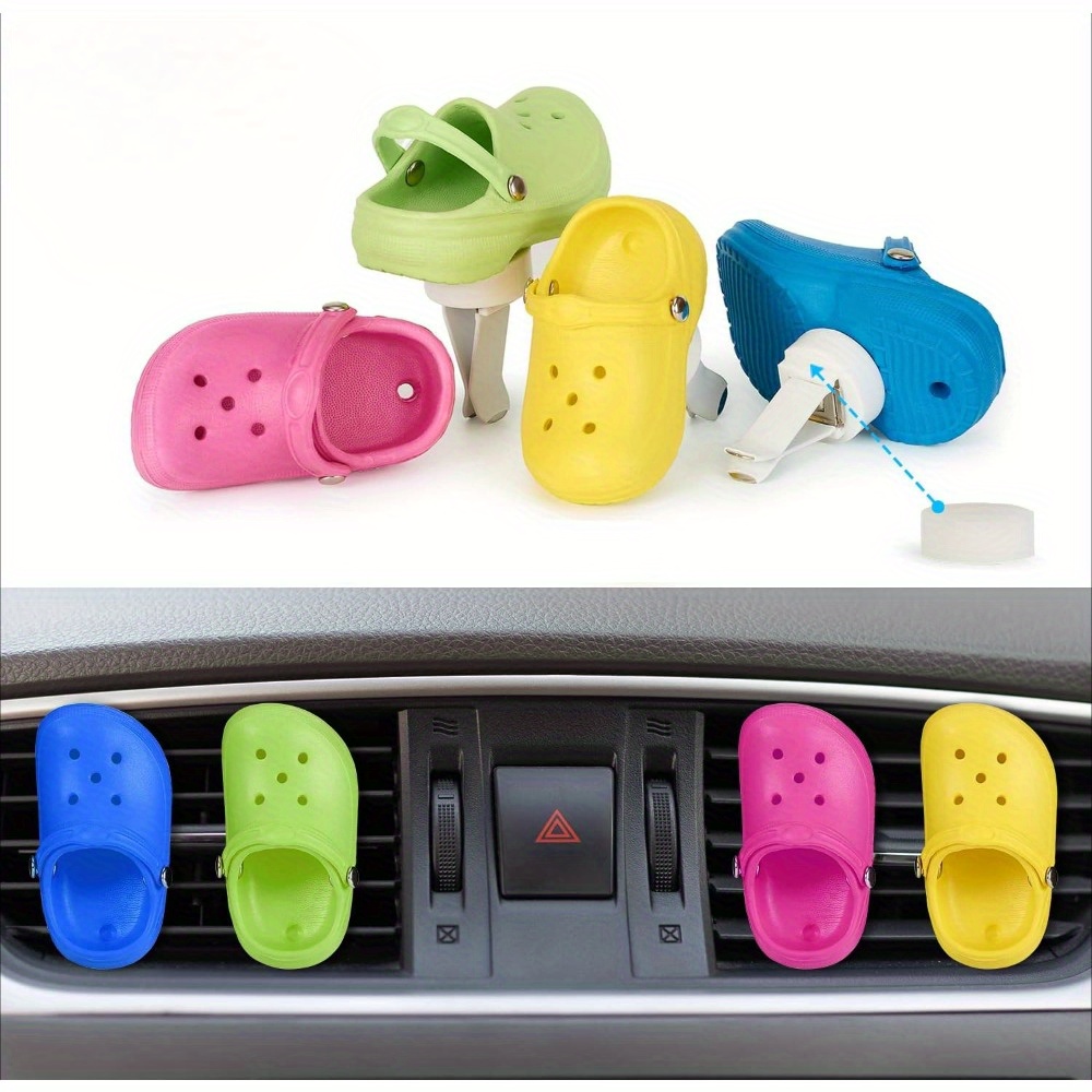 

1pc Shoe-shaped Car Vent Clip Air Freshener, Fragrance Replacement Pad For Vehicle Interior Accessories, Unscented - No Scent Included, Car Air Freshener