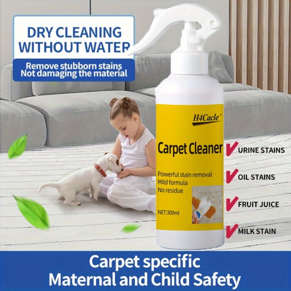   carpet cleaner spray fabric indoor use ph neutral     stain remover for upholstery sofa curtains blankets dry cleaning solution safe for maternity pets 300ml details 1