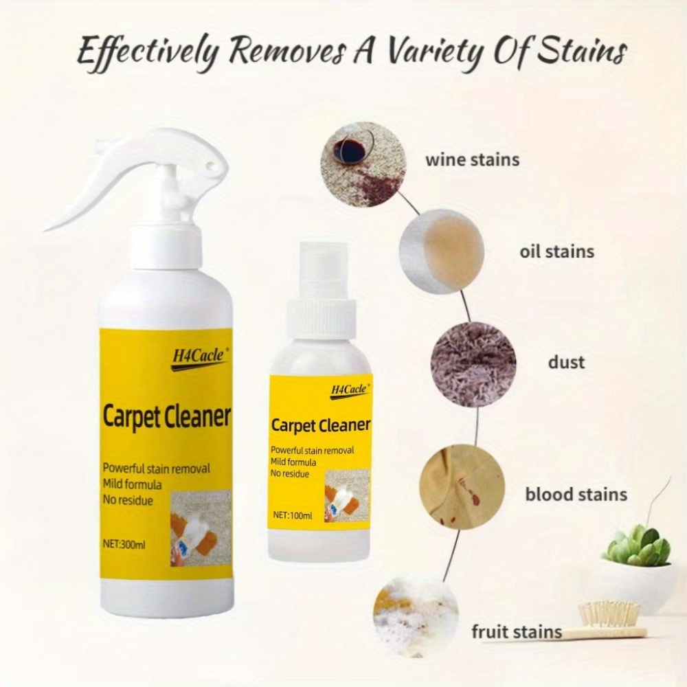   carpet cleaner spray fabric indoor use ph neutral     stain remover for upholstery sofa curtains blankets dry cleaning solution safe for maternity pets 300ml details 4