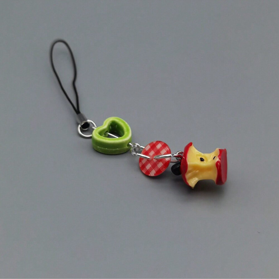 

Heart Pendant Keychain - Synthetic Resin
