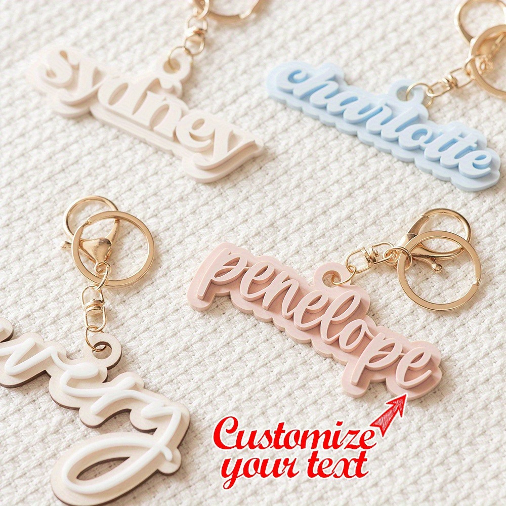 

3d Keychain - Personalized & Luggage Tag, Or Day