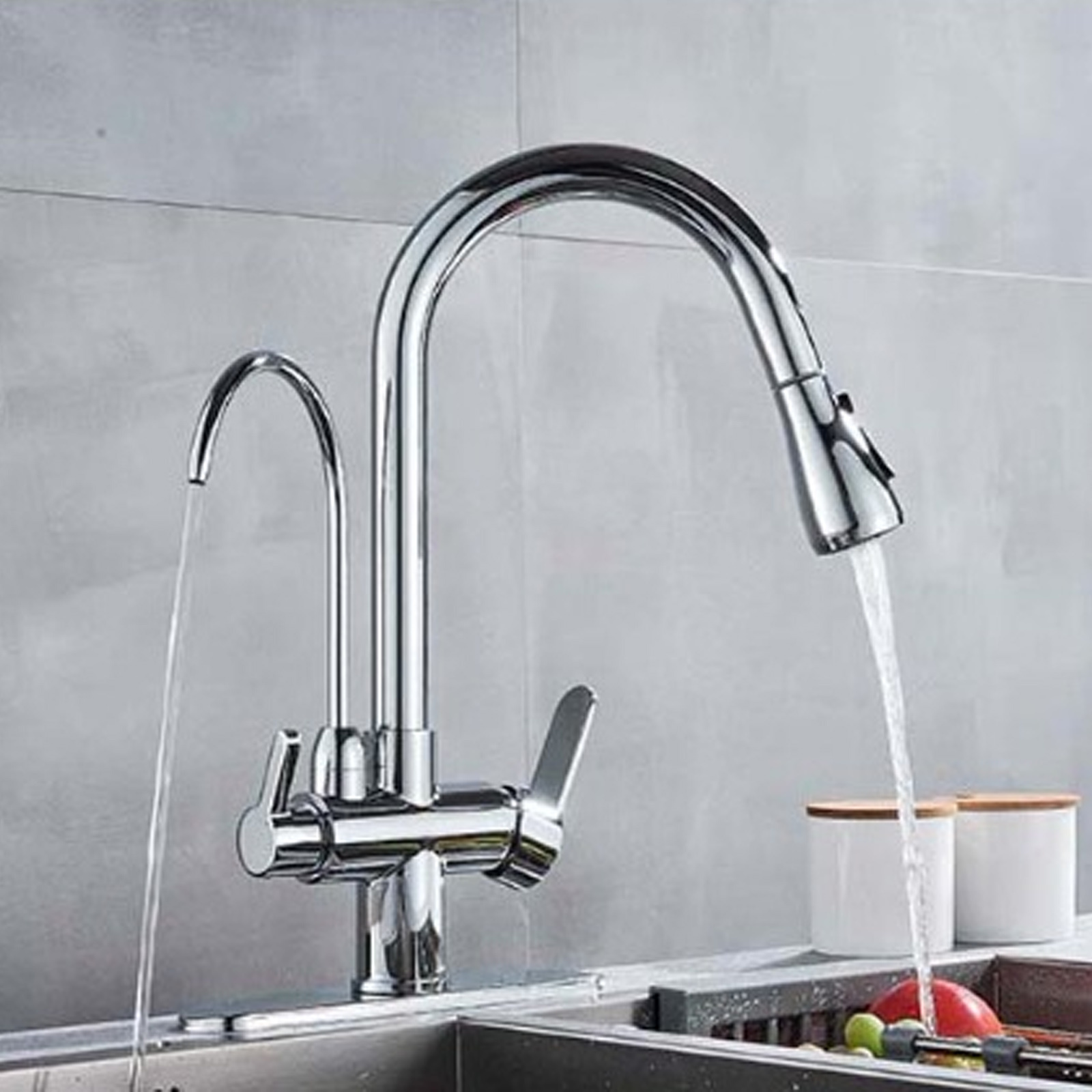 Image of Kitchen Sink Mixer Tap Bathroom Mixer Tap Single Lever Mixer Tap Kitchen Faucet Bathroom Faucet 360 Degree Rotation