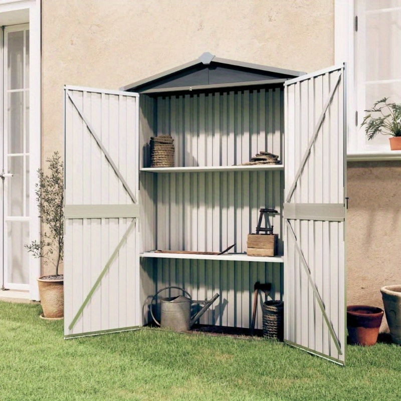 

Jardin Abri - Solution de rangement extérieur pour outils, bois de chauffage et meubles - Créez un espace supplémentaire dans votre cour avec un abri de jardin durable de 116x45x175 cm