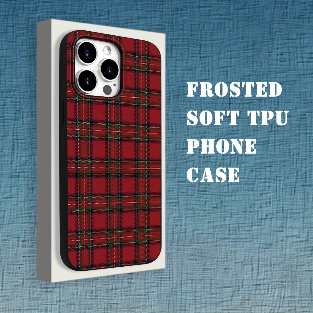 

Simple-vintage-red And Green Plaid-for Iphone 15/14/13/12/11 Xs Xr X 7 8 Plus Pro Max - Black Soft Case. Combining Stylish Design And Superior Protection, It Is Suitable For Any Occasion.