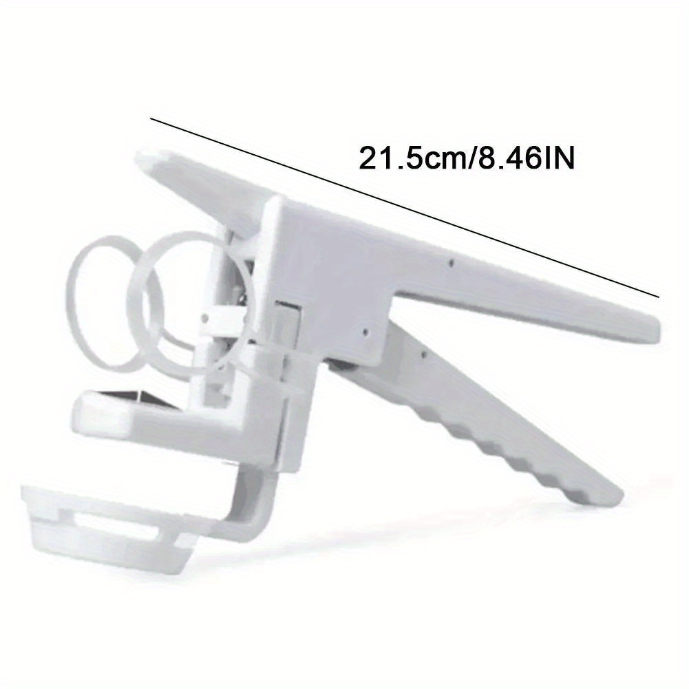 1pc Manual Egg Breaker & Shell Separator - Heavy-Duty Stainless Steel Handheld Cracker with Ergonomic Handle, Portable Kitchen Tool for Raw Eggs, Egg Cracker, Egg Separator