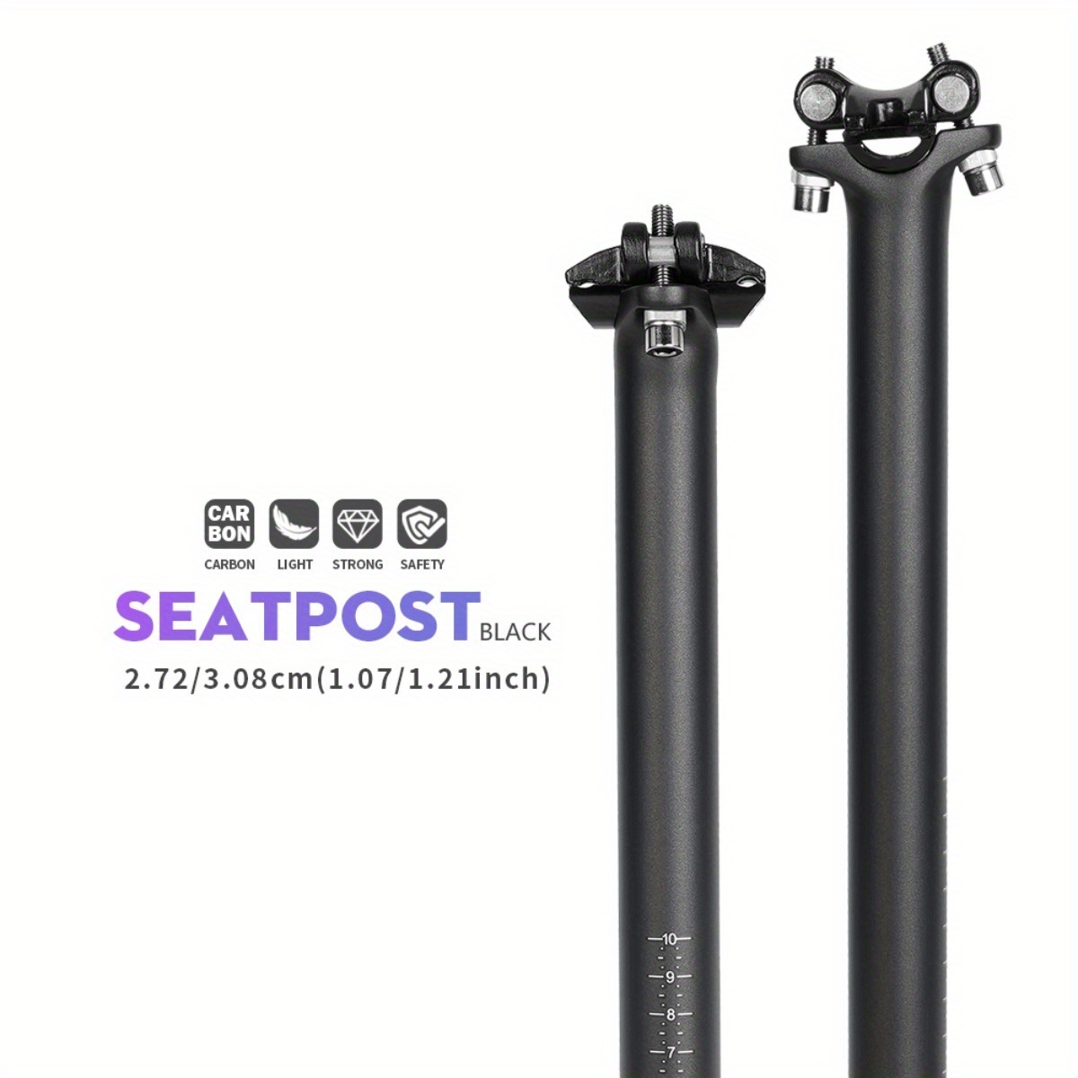 Carbon Seatpost 24mm Bike Seatpost Bicycle Full Carbon Fiber Seat