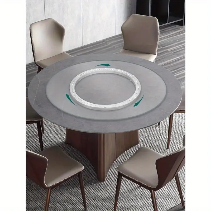 Nuzamas Table tournante ronde en alliage d'aluminium robuste Nuzamas Table tournante ronde en alliage d'aluminium robuste