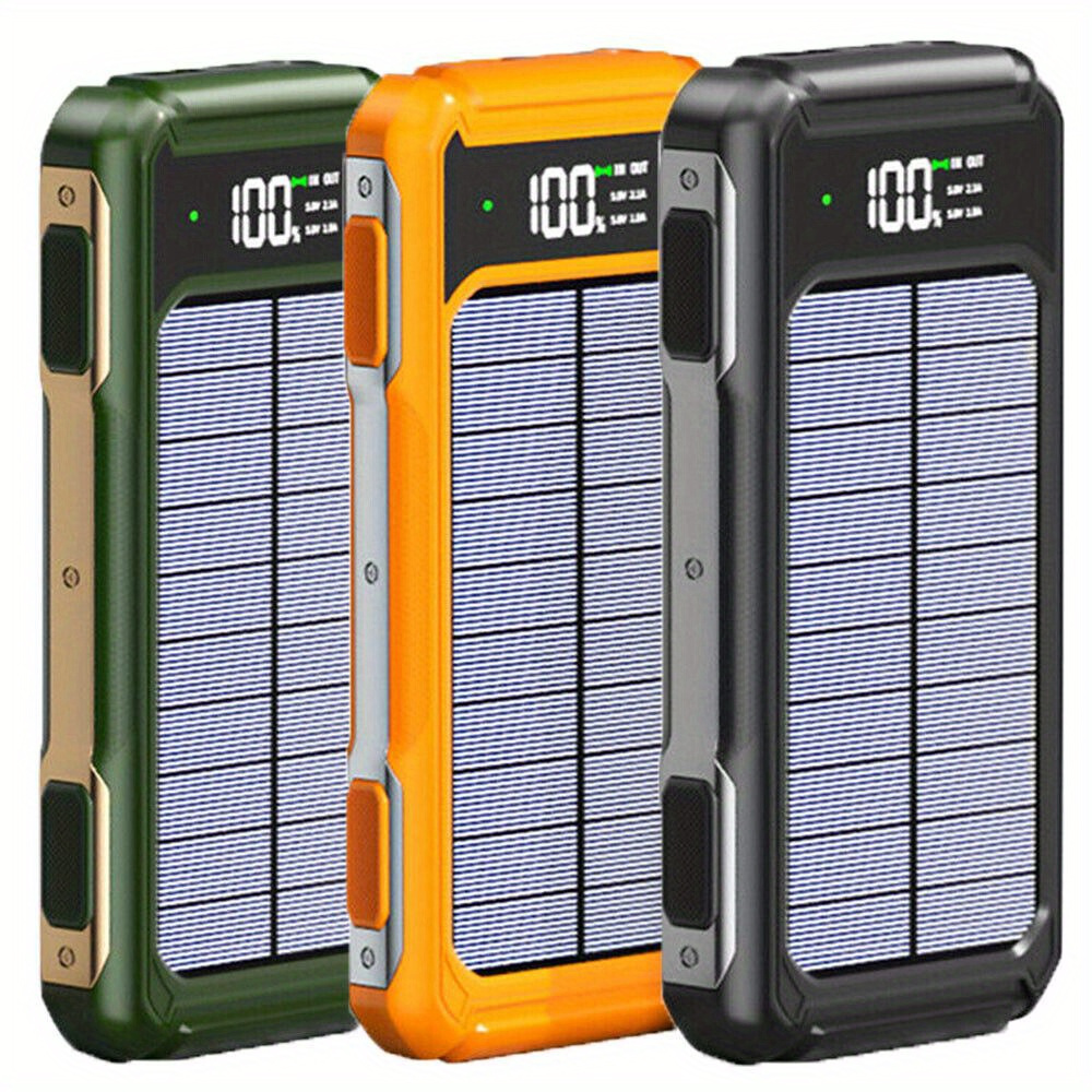 

Solar Power Bank 4 Usb Portable External Backup Battery Charger For Cell Phone 10000mah