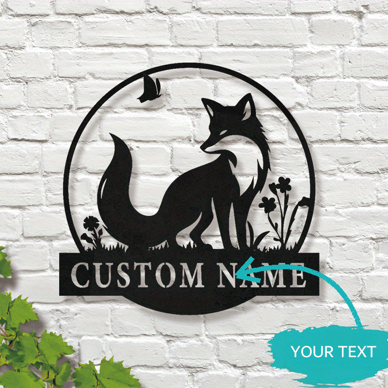 

Personalized Fox Metal - For Fox Enthusiasts, , Decor For & , For Fox