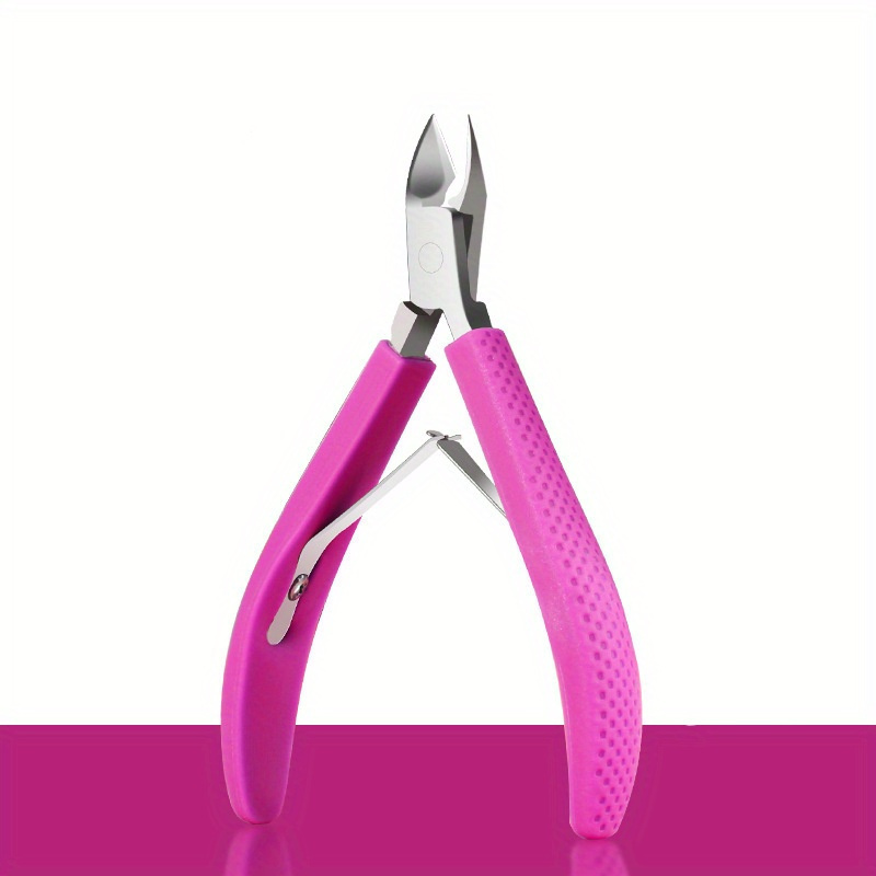 TEMU Professional Nail Scissors Plier Stainless Steel Cuticle Nipper Dead Skin Remover Toenail Clipper Manicure Tools