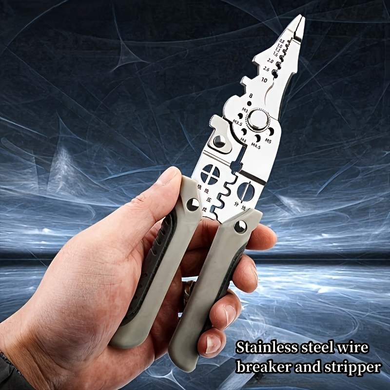 

Stainless Steel Pliers For Electricians - Wire Cutting, Stripping, Crimping & More