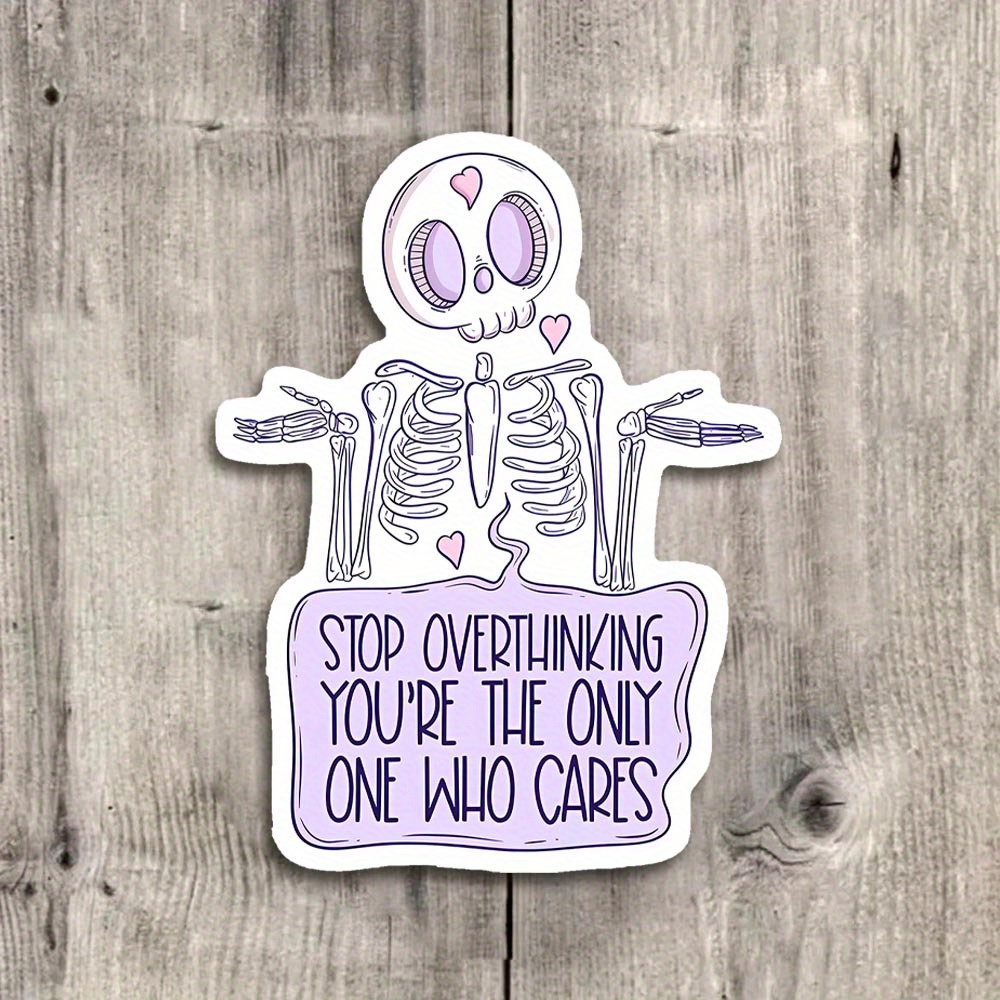 

[ ] Reusable "silently Screaming Inside" Vinyl Sticker With Skeleton & - Self-adhesive Decal For Laptops, Water Bottles, Journals - Ideal For College Students & Mental Health , Laptop Stickers