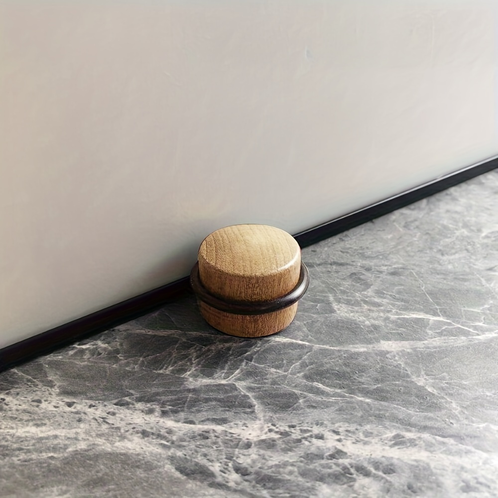 1pc Wooden Anti-collision Without Punching Bottom With Adhesive, Household Safety