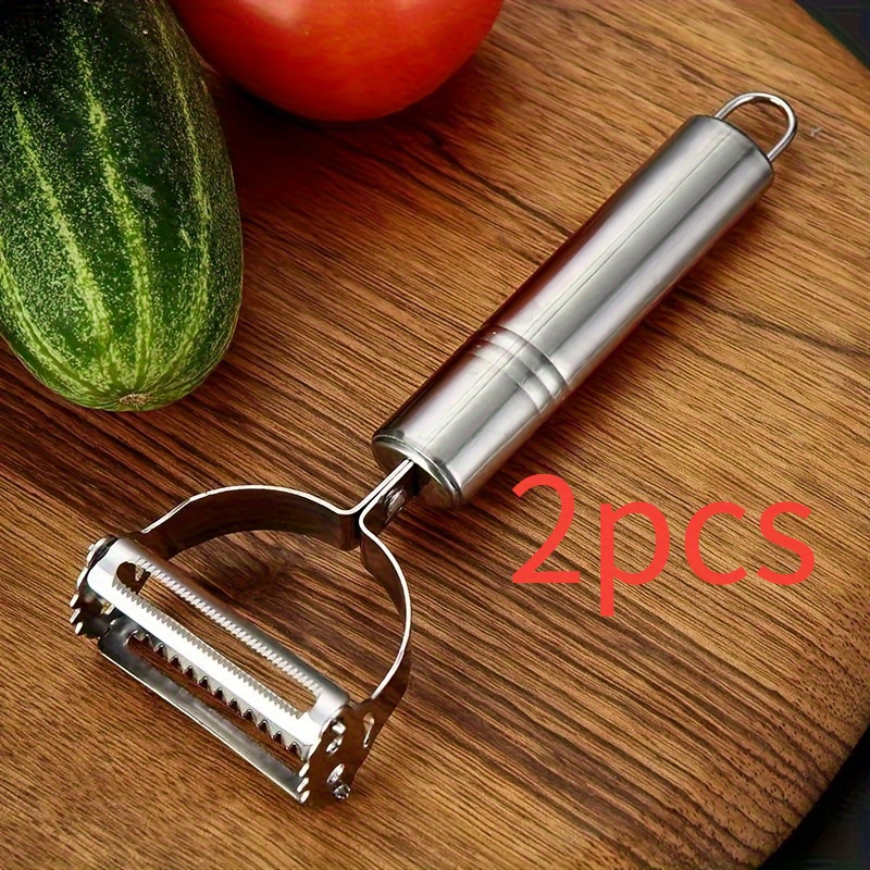 TEMU 2pcs, Fruit Peeler, Kitchen Vegetable Peeler, Potato Peeler, Vegetable , Fruit Grater, , Multifunctional Vegetable Cutter, Melon Planer, Fruit