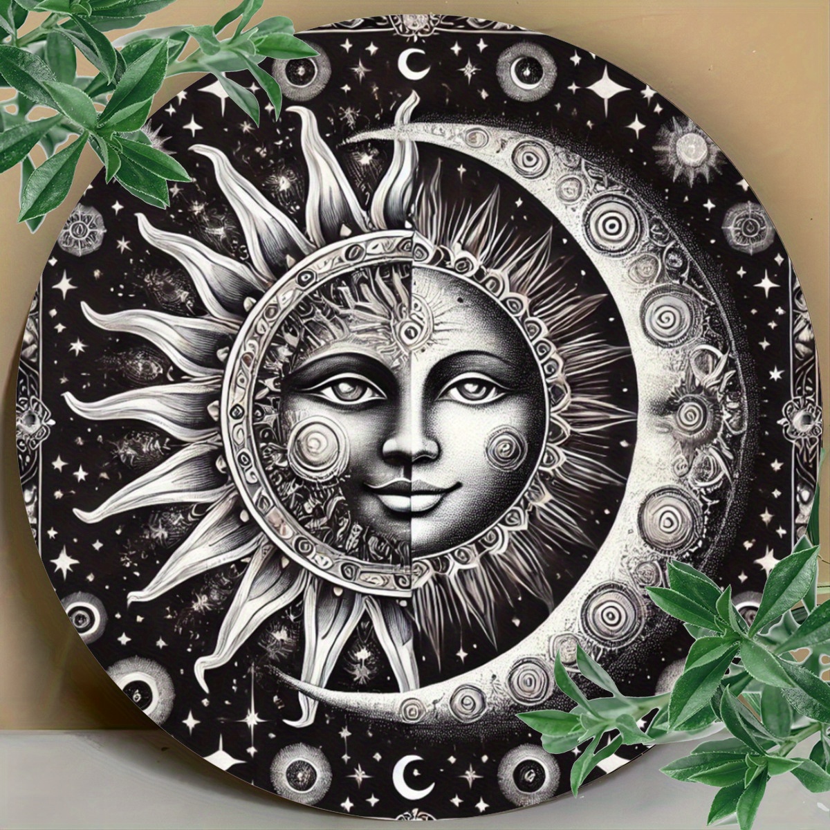 

1pc Sun And Aluminum - , Intricate , Multipurpose And Decor, Hanging, No Needed