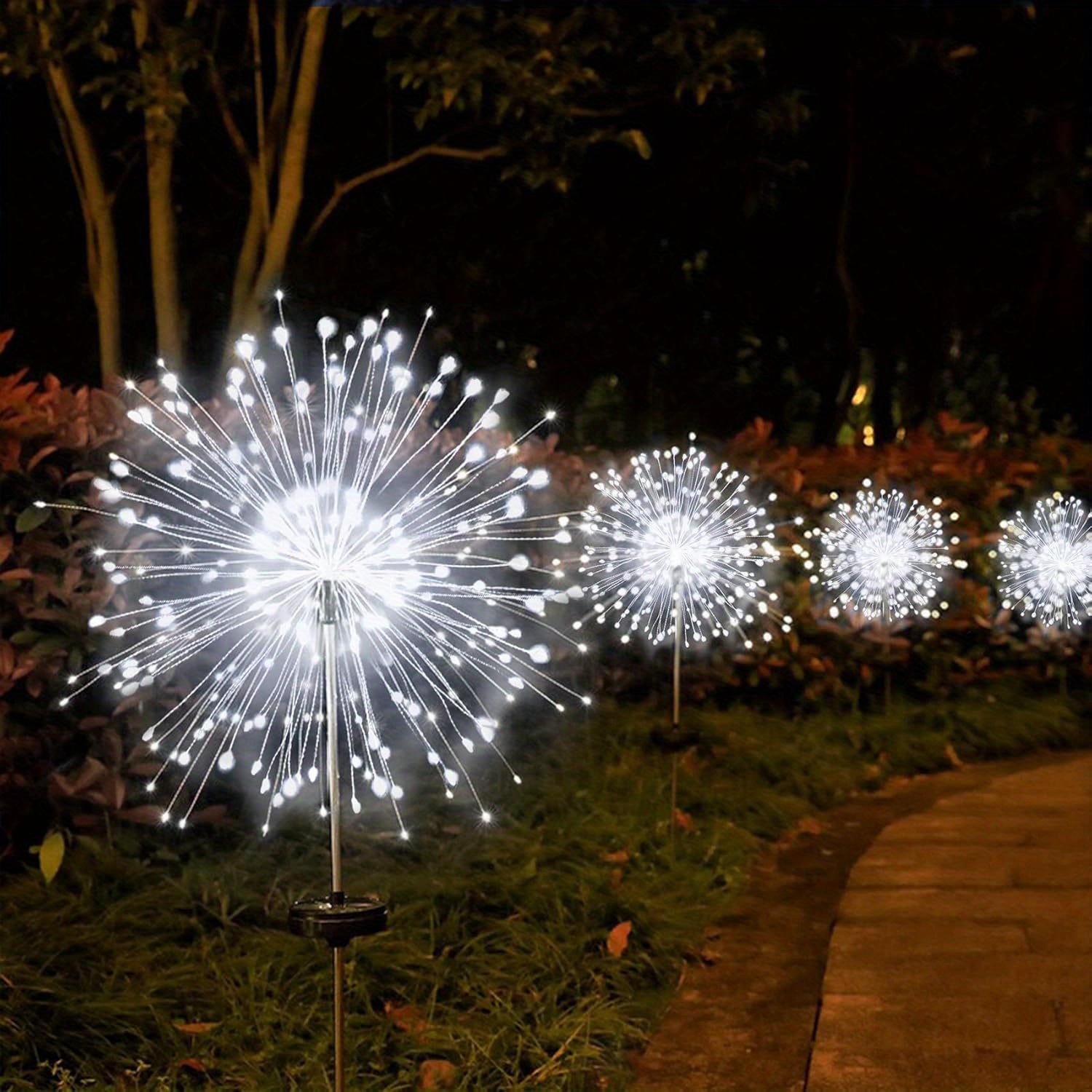 

2/ 3/ 4/ 5/ 6/ 7/ 8 , 1520 Led Copper , 7 Soalr For Flowerbed Decorations ( )