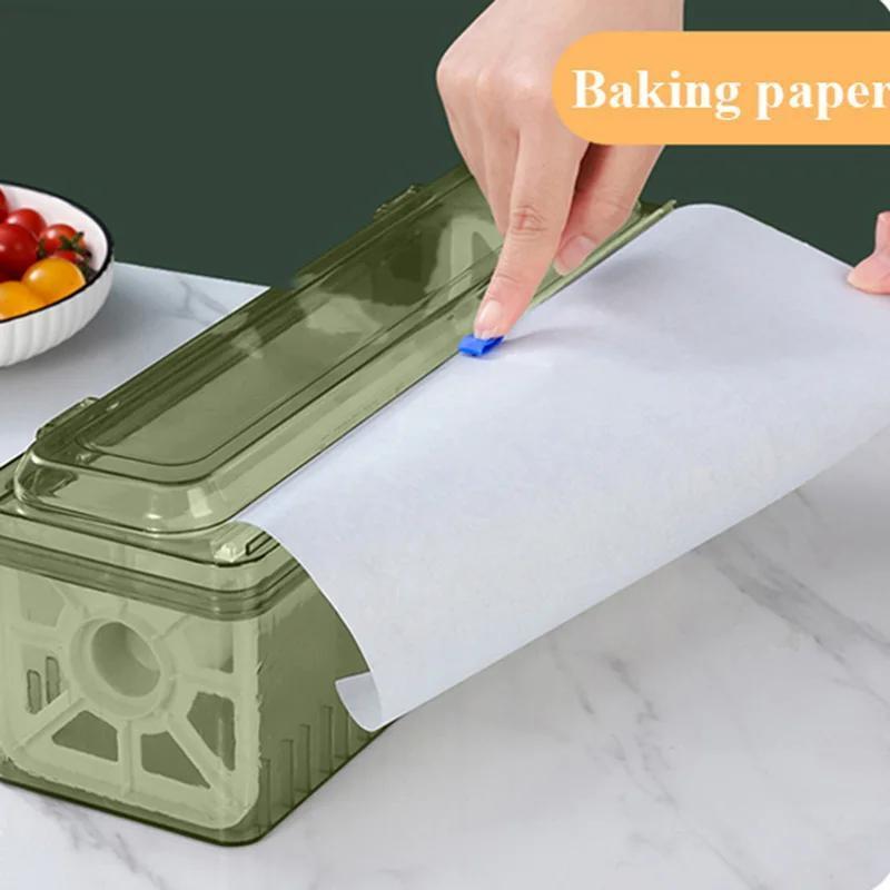 

Upgraded Thickened Cling Film Case For Large Rolls – Kitchen Cutting, Food Storage, And Solution