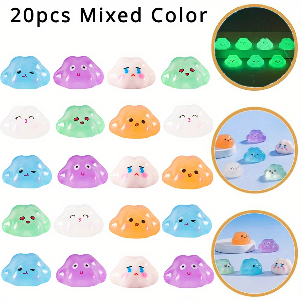 

20pcs -the-dark Mini Resin Clouds - Assorted Colors, Garden, Aquarium & Fairy Gardens