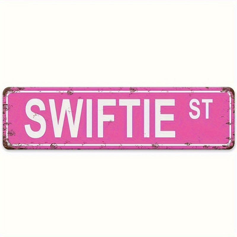 

Swiftie Retro Metal Tin Sign - Water-resistant, Unique Wall Decor For Home & Outdoor, 16x4 Inches