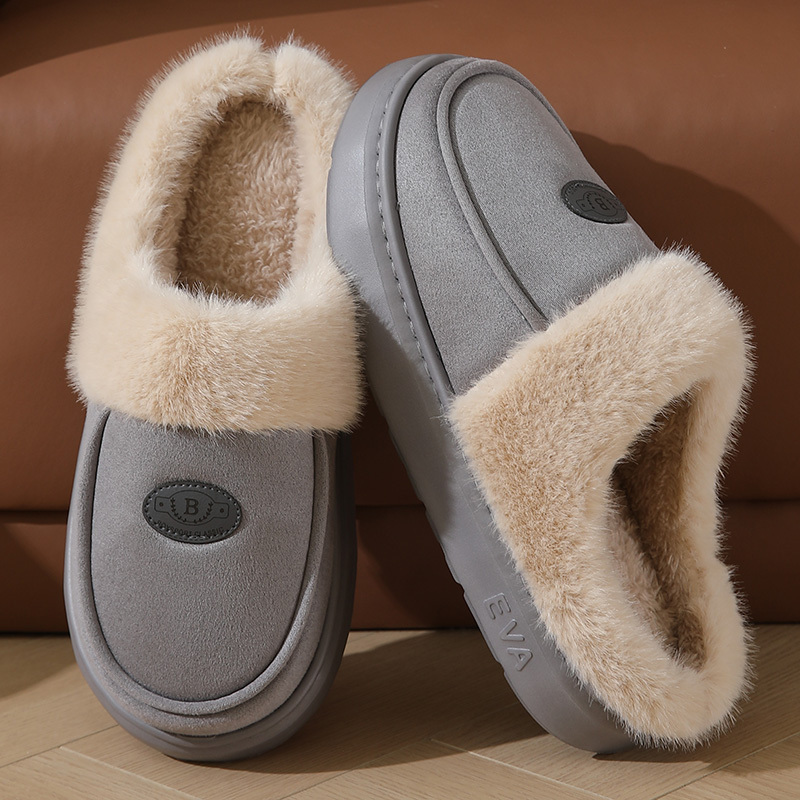 Botas de tobillo de invierno para mujer, pantuflas de casa sin cordones con  forro de tela de EVA, perfectas para uso en interiores, talla
