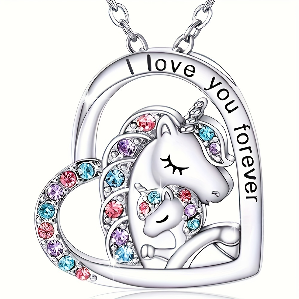 

-shaped Unicorn Pendant Necklace, Suitable For Parties And , For