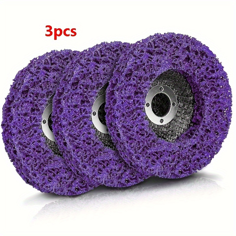 

Purple Strip Discs Rust Remover Wheel For Angle Grinders Clean And Remove Paint, Coating, Rust And Oxidation For Wood Metal Fiberglass Work